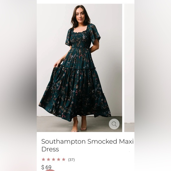 Baltic Born Floral Maxi Dress - 1X - Picture 14 of 16